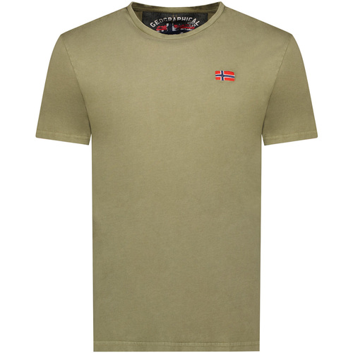 Abbigliamento Uomo T-shirt maniche corte Geographical Norway SY1363HGN-Kaki Verde