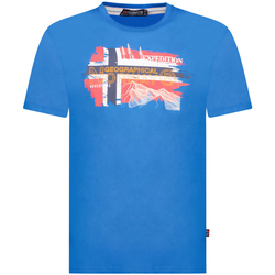 Abbigliamento Uomo T-shirt maniche corte Geographical Norway SY1366HGN-Blue Blu