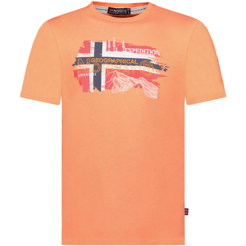 Abbigliamento Uomo T-shirt maniche corte Geographical Norway SY1366HGN-Coral Rosso