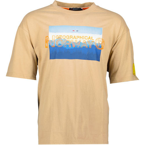 Abbigliamento Uomo T-shirt maniche corte Geographical Norway SY1369HGN-Beige Beige