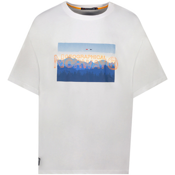 Abbigliamento Uomo T-shirt maniche corte Geographical Norway SY1369HGN-White Bianco