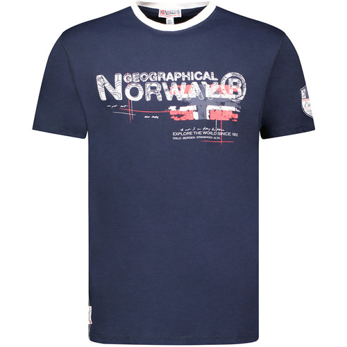Abbigliamento Uomo T-shirt maniche corte Geographical Norway SY1450HGN-Navy Marine