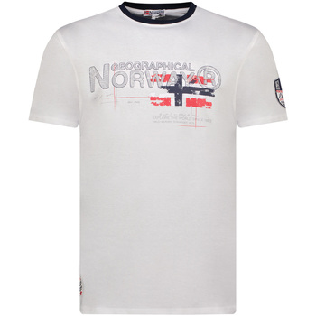 Abbigliamento Uomo T-shirt maniche corte Geographical Norway SY1450HGN-White Bianco