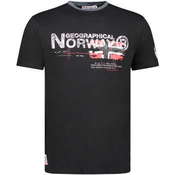 Abbigliamento Uomo T-shirt maniche corte Geographical Norway SY1450HGN-Black Nero