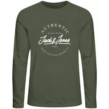 Abbigliamento Bambino T-shirts a maniche lunghe Jack & Jones 12218637 Verde