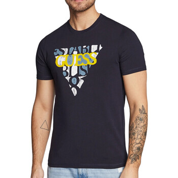 Abbigliamento Uomo T-shirt maniche corte Guess G-M3RI12J1314 Blu
