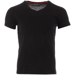 Abbigliamento Uomo T-shirt maniche corte Schott SC-BASICVNECK Nero