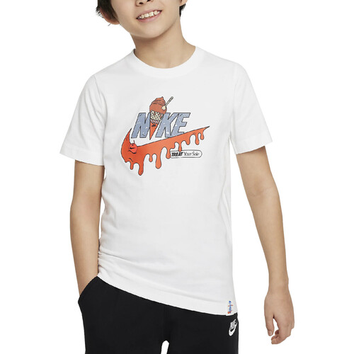 Abbigliamento Bambino T-shirt maniche corte Nike FV5414 Bianco