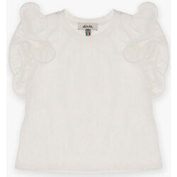 Abbigliamento Bambina T-shirt maniche corte Dixie T-shirt manica a sbuffo MB39030G64 Bianco