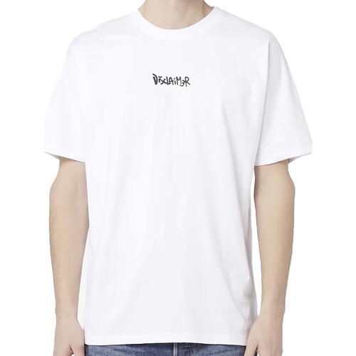 Abbigliamento Uomo T-shirt & Polo Disclaimer Maglia Uomo In Jersey Bianco
