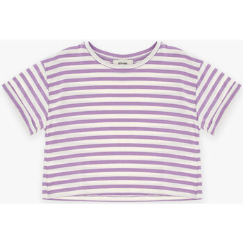 Abbigliamento Bambina T-shirt maniche corte Dixie T-shirt rigata MB69031G64 Rosa