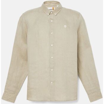 Abbigliamento Uomo Camicie maniche lunghe Timberland TB0A2DC3DH41 - LINEN SHIRT-LEMON PEPPER Beige