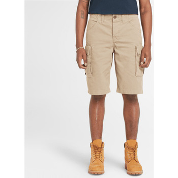 Abbigliamento Uomo Shorts / Bermuda Timberland TB0A5U1B - BROOKLINE TWILL CARGO SHORT-DH41 LEMON PEPPR Beige