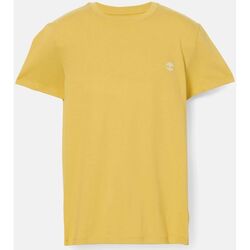 Abbigliamento Uomo T-shirt & Polo Timberland TB0A2BPREG41 DUN-RIVER-MIMOSA Giallo