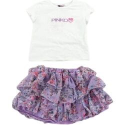 Abbigliamento Bambina Completi Pinko Up SET STRETCH JERSEY Viola