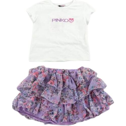 Abbigliamento Bambina Completi Pinko Up SET STRETCH JERSEY Viola