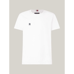 Abbigliamento Uomo T-shirt & Polo Tommy Hilfiger MW0MW33987 MONOGRAM TEE-YBR Bianco