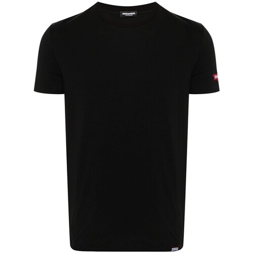 Abbigliamento Uomo T-shirt & Polo Dsquared shirt con patch logo Nero