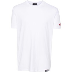 Abbigliamento Uomo T-shirt & Polo Dsquared shirt con patch logo Bianco