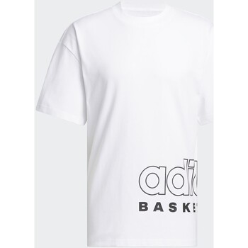 Abbigliamento Uomo T-shirt & Polo adidas Originals shirt Basketball Select Tee Bianco