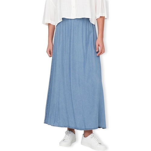 Abbigliamento Donna Gonne Only Pena Venedig Long Skirt - Medium Blue Denim Blu