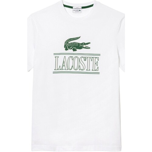 Abbigliamento Uomo T-shirt maniche corte Lacoste TH1218 001 Bianco