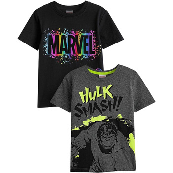 Abbigliamento Bambino T-shirt maniche corte Marvel Smash Nero