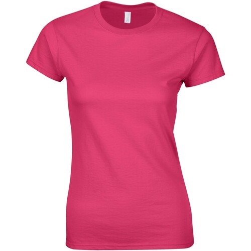 Abbigliamento Donna T-shirts a maniche lunghe Gildan Softstyle Rosso