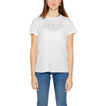 Abbigliamento Donna T-shirt maniche corte Guess W3GI76 K8G01 Bianco