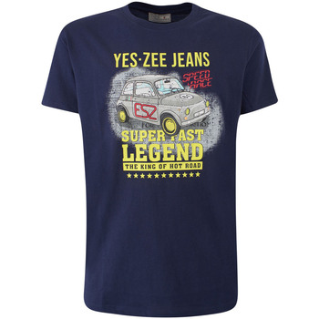 Abbigliamento Uomo T-shirt maniche corte Yes Zee T704 S104 Blu