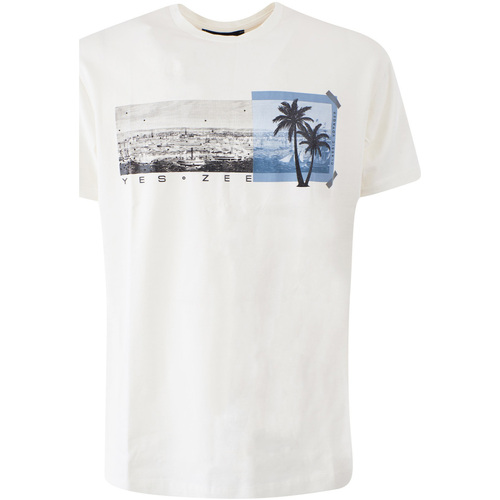 Abbigliamento Uomo T-shirt maniche corte Yes Zee T768 TA04 Bianco