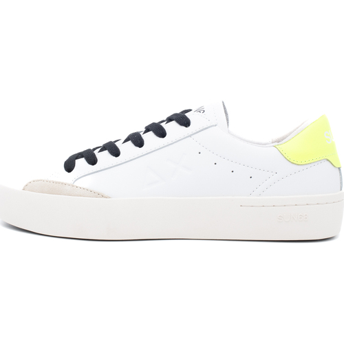 Scarpe Uomo Sneakers Sun68 Street Leather Bianco