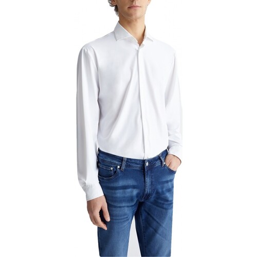 Abbigliamento Uomo T-shirt & Polo Liu Jo Camicia Slim Superstretch Comflong Bianco