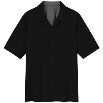 Abbigliamento Uomo T-shirt & Polo Tooco Camicia Bowling Nera Unita Multicolore