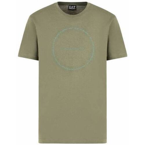 Abbigliamento Uomo T-shirt maniche corte Emporio Armani EA7 T-shirt  uomo 3DPT39 Verde