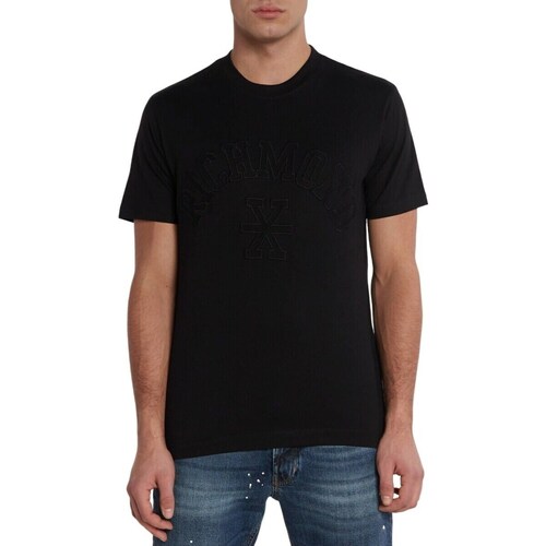 Abbigliamento Uomo T-shirt maniche corte Richmond X ATRMPN-45468 Nero