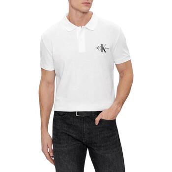 Abbigliamento Uomo Polo maniche corte Calvin Klein Jeans  Bianco