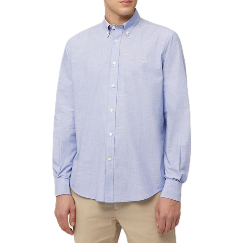 Abbigliamento Uomo Camicie maniche lunghe Harmont & Blaine crl013012436m-804 Blu