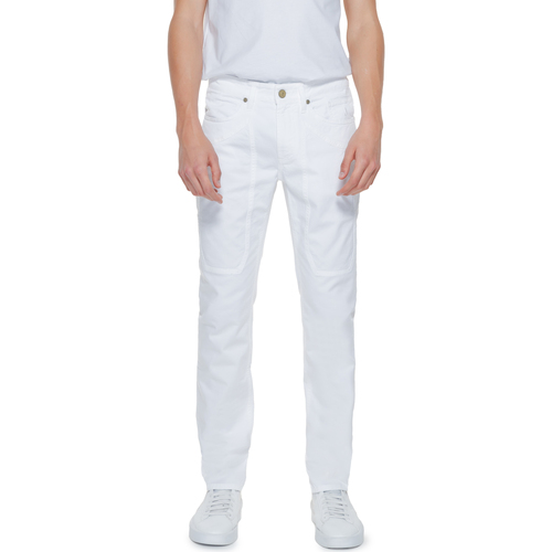 Abbigliamento Uomo Pantaloni Jeckerson JOHN 5 PE24JUPPA077 CTCPTGABA006 Bianco