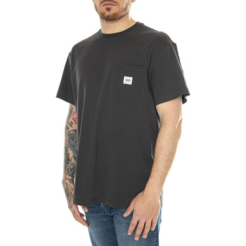 Abbigliamento Uomo T-shirt & Polo Lee WW Pocket Tee Washed Black Nero