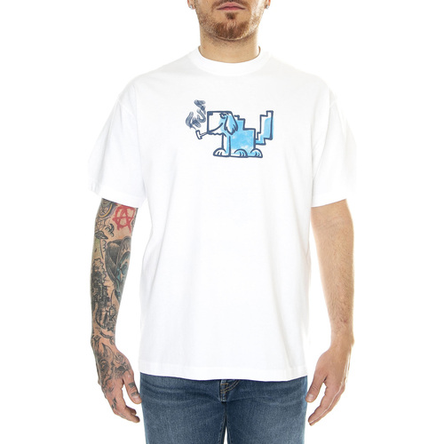 Abbigliamento Uomo T-shirt & Polo Huf Mod-Dog / Tee White Bianco