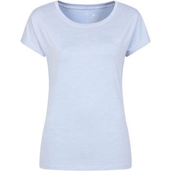 Abbigliamento Donna T-shirts a maniche lunghe Mountain Warehouse Panna II Blu