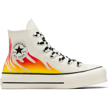 Scarpe Donna Sneakers Converse All Star Platform Flame Bianco