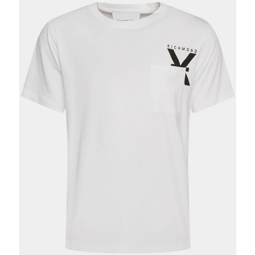 Abbigliamento Uomo T-shirt maniche corte Richmond X ATRMPN-45471 Bianco