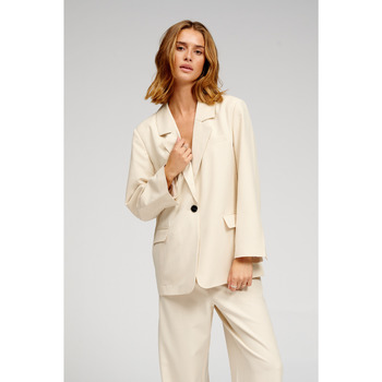 Abbigliamento Donna Giacche / Blazer Teeshoppen Oversized Bianco