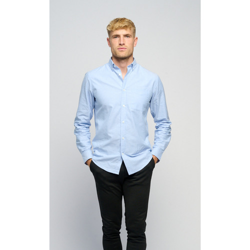 Abbigliamento Uomo T-shirts a maniche lunghe Teeshoppen Performance Blu