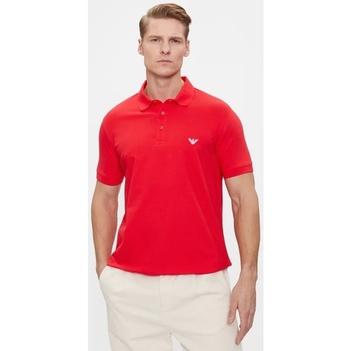 Abbigliamento Uomo T-shirt & Polo Emporio Armani POLO S/SLEEVE POLO BEACHWEAR Rosso