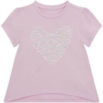 Abbigliamento Bambina T-shirt maniche corte Guess SS T-SHIRT Rosa