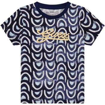 Abbigliamento Bambino T-shirt maniche corte Guess SS T-SHIRT Blu