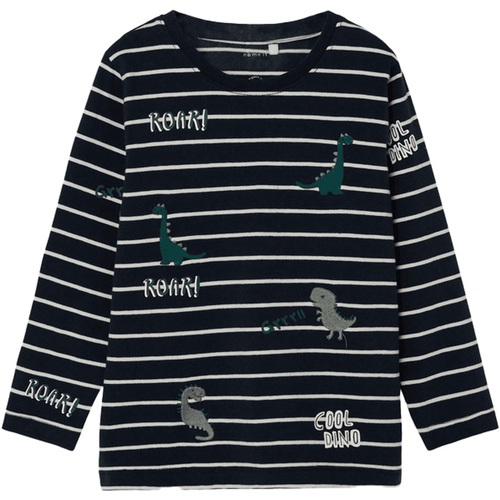 Abbigliamento Bambino T-shirt & Polo Name it Nmmtenne Ls Top Blu